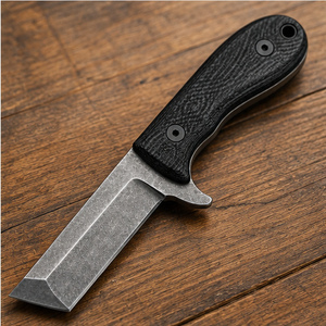 Cuchillo de Acero al Carbono Tipo Bull Cutter, Hecho a Mano, Hoja Fija de Alta Resistencia, Construcción Duradera de Acero al Carbono, Filo de Corte Afilado, Cómodo - Product Image 5
