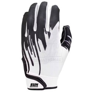 Guantes de Fútbol Americano de Cuero de Alta Calidad Hechos en Pakistán, Transpirables, con Correa de Muñeca Ajustable, Ajuste Cómodo, Cobertura Completa de la Mano - Product Image 2