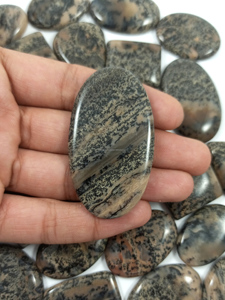 Top Quality Natural Honey Dendrite Agate Hand Polished Mix Wholesale Cabochon Loose Gemstone For Silver Brass Jewelry Making - Product Image 4