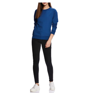 Sweat-shirts pour femmes à coupe classique, manches longues, col tricoté, ourlet et poignets, prix compétitifs, vente chaude, sweat-shirt pour femmes - Product Image 4
