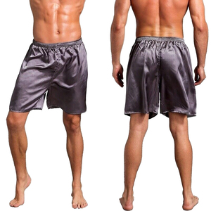 Men's Silk Satin Pajama Shorts – Soft Breathable Anti-Wrinkle Lounge Wear | Comfortable Sleep Shorts - Product Image 3