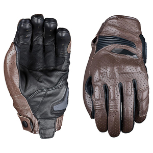 Gants de course moto de haute qualité en cuir véritable, à doigts entiers, compatibles écran tactile, imperméables et isolants thermiquement - Product Image 1