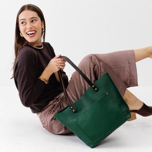 Premium Full Grain Leather Tote <b>Bag</b> Women Large Capacity Everyday <b>Work</b> Handbag - Product Image 2