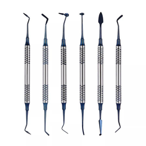 Juego de 6 Instrumentos Dentales de Acero Inoxidable para Rellenos de Composite, Instrumentos Quirúrgicos Restauradores - Product Image 4