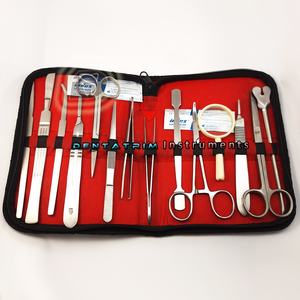 Logotipo y diseño personalizados Estudiantes de medicina Kit de disección avanzada Estudiantes de acero inoxidable Kit de disección Instrumentos quirúrgicos - Product Image 1