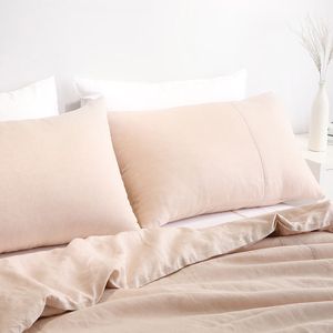 ชุดผ้าปูที่นอนผ้าลินินฝรั่งเศส 5 ชิ้น พร้อมปลอกหมอน 2 ใบ - Product Image 2