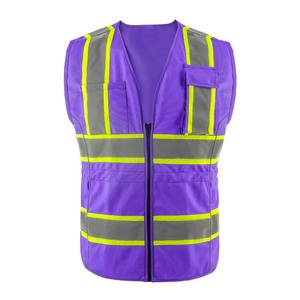 Chaleco de Seguridad Reflectante de Poliéster Ecológico para Mujer, Chaqueta de Malla de Alta Visibilidad con Materiales Sostenibles - Product Image 2