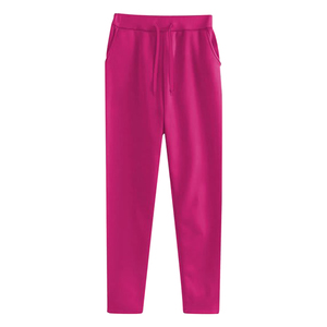 Survêtement à capuche zippé pour femme, hiver, polaire polyester/coton respirant 360g, crop top oversize, ensemble 2 pièces - Product Image 2