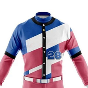 Tenue de baseball respirante de haute qualité pour adultes, vêtements de sport par sublimation, toutes couleurs et tailles en stock, vente chaude, prix raisonnable - Product Image 4