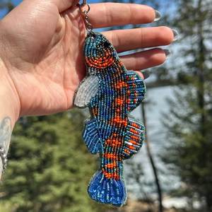 Bohemian Embroidered Beaded <b>Keychain</b> Handmade Gift for Her with Premium Craftsmanship Luxury Floral Embroidery Beaded <b>Keychain</b> D - Product Image 5