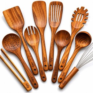 Cuchara de Madera Hecha a Mano, Apta para Alimentos, Acabado Lacado, Utensilio de Cocina de Madera Natural, Precios Competitivos - Product Image 5