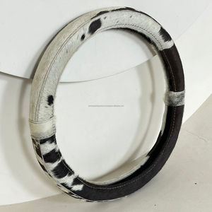 Gran oferta, cubierta de protección para volante de cuero de vaca, cubierta Universal para volante de calidad de cuero genuino para coches - Product Image 5