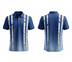 Custom Sublimation Polo Shirt Shield Design High Quality Sportswear for Men Women Youth Quick-Dry Dry-Fit Active Polo - Product Image 2