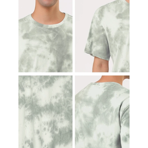 Camiseta Tie Dye Personalizada con Logotipo para Hombre, 100% Algodón, Talla Grande, Gruesa, Transpirable, Estilo Urbano y de Calle - Product Image 6