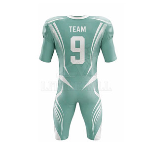 Nouvelle arrivée, kit d'uniforme de football américain personnalisé pour hommes, vêtements de sport respirants et légers en polyester pour l'entraînement et les matchs - Product Image 3