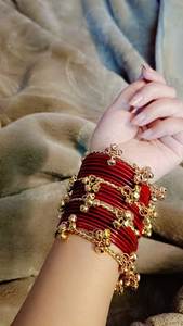 Highest Selling Viral Trendy Multicolor Kashmiri Jhumki <b>Bangles</b> <b>Set</b> Bridal Wedding Party Wear Premium Wholesale Price Copper - Product Image 2
