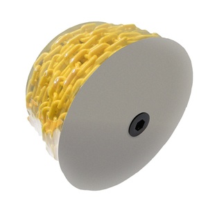 Barrera de seguridad en el lugar de trabajo PE enlace decorativo plástico de alta visibilidad 8mm25m amarillo estándar Taiwán 8mm Cadena de plástico Unibody 11mm - Product Image 2