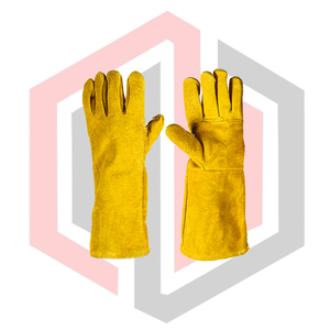 Quality Leather Welding Gloves Flexible Breathable Tear-Resistant Heat-Insulating Safety Gloves for Welders Customized Color - Product Image 1
