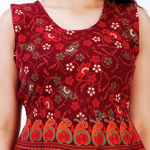 Printed Frock Ladies Fashion <b>Dress</b> Casual Wear Lightweight Soft Fabric Stylish Comfortable <b>Dress</b> For Women - Product Image 5