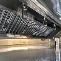 Remorque alimentaire pré-câblée en acier inoxydable avec véranda, bar mobile, équipement de cuisine personnalisé pour la vente de burgers, pizzas et snacks