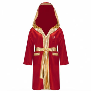 Robe de boxe personnalisée pour hommes, en satin léger, manches longues, coupe confortable, couleur personnalisée, design moderne, haute respirabilité - Product Image 1