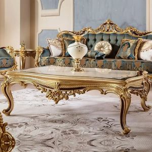 Juego de Sofás Azul Rey Estilo Hostal Providencia, Muebles de Sala de Estar de Caoba Tallada, Calidad Garantizada - Product Image 3