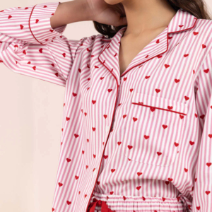 Pijamas de Algodón de Alta Calidad para Mujer, Conjunto de 2 Piezas, Ropa de Dormir Informal para el Hogar, con Estampado Personalizado en Color Personalizado - Product Image 4