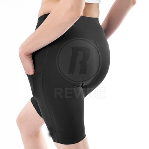 High Comfort <b>Women</b> Gym <b>Shorts</b> Breathable Eco-Friendly Spandex/Polyester Lightweight High <b>Waist</b> for Fitness - Product Image 2