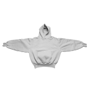 Sudadera con capucha negra para hombre, de manga raglán, con bolsillo canguro, informal, de manga larga, 500 gsm. - Product Image 3