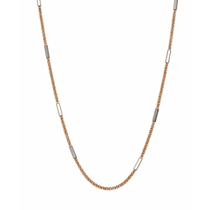 Collier chaîne minimaliste en or rose 18 carats massif, unisexe, élégant, cadeau quotidien, bijoux - Product Image 1