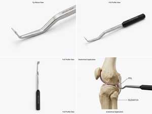 Instrumento Quirúrgico para Artroscopia de Rodilla: Protractor PCL, Elevador PEL, Herramienta Manual ARTHROMET HEALTH CARE - Product Image 2