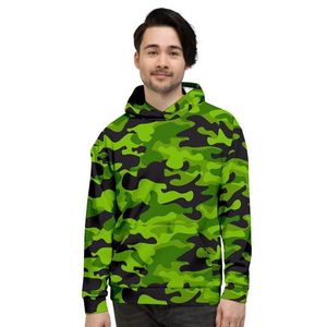 เสื้อฮู้ดดี้ลายพรางแบบเต็มตัวทรงบ็อกซี่ ผ้าฝ้ายเฟรนช์เทอร์รี่ 100% ขนาดใหญ่พิเศษ สำหรับผู้ชาย ออกแบบเองได้ - Product Image 1