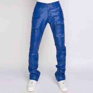 Pantalones de Motociclista de Nylon Lavado Ecológico para Mujer Tallas Grandes, Ajuste Ceñido, Estilo Casual Urbano con Raya Lateral para Otoño - Product Image 1