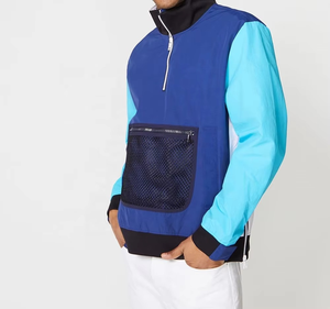 Wholesale Training&jogging Wear Men Custom Design Windbreaker Jackets Colorblock Windbreakers Jackets - Product Image 5