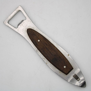 Classic Wooden Inlay Matal Bottle Opener Features Durable Frame Dual Purpose Can Piercer Vintage Bottle Cap Lifter <b>Bar</b> <b>Tool</b> - Product Image 1