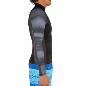 Haut de sport athlétique à compression, écologique, séchage rapide, pour homme, manches longues, anti-UV, respirant, en Spandex/Polyester 160g - Product Image 3