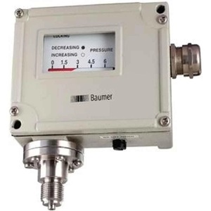 สวิตช์วัดแรงดันแบบเบลโลว์ส์ Baumer CNI6 เครื่องมือวัดแรงดันอุตสาหกรรม อุปกรณ์ทดสอบระบบอัตโนมัติ อะลูมิเนียมหล่อขึ้นรูป IP66 - Product Image 2