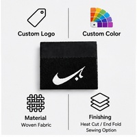 Étiquettes tissées personnalisées avec logo, étiquettes de marque à coudre pour vêtements, habits, accessoires et sacs