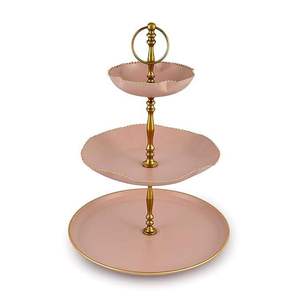 Support à gâteau rond en métal durable, présentoir à desserts haut de gamme, plateau de service pour cupcakes, pour décoration de mariage et fêtes, à prix avantageux - Product Image 4