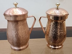 Pichet en cuivre personnalisé de haute qualité pour servir de l'eau, du jus ou des cocktails - Product Image 4