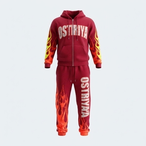 Chándales de Invierno Ligeros de Alta Calidad para Hombre, Estilo Hip Hop, Fabricante de Chándales de Moda Vintage con Pedrería, Manga Larga, Nueva Llegada - Product Image 4
