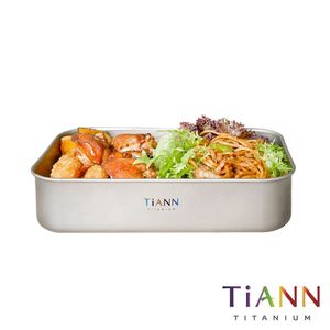 Lonchera Japonesa Multifuncional de Titanio Puro TiANN / Contenedor para Almacenar Alimentos / Caja para Preparar Comidas 1.2L - Product Image 1