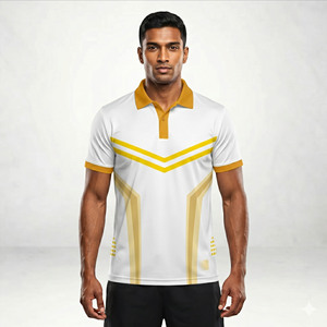 Camiseta de Cricket para Hombre, Sublimada, Fabricante OEM de Camisetas de Cricket para Hombre, Camiseta de Cricket de Manga Corta para Hombre - Product Image 1