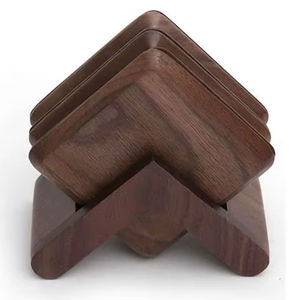 Luxury Wooden Coasters Set For Living Room Coffee Table Decor Protection From Heat Moisture And <b>Scratches</b> - Product Image 1