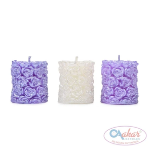 Velas de pilar de rosa de larga duración AF 302 para decoración festiva al mejor precio al por mayor - Product Image 2
