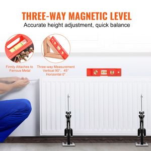 2 Pezzi Sollevatore a Braccio Ergonomico, Capacità di Carico 200 Libbre, Strumento di Sollevamento Magnetico da 4,7 Pollici per Porte, Tipo Cricchetto a Bottiglia - Product Image 4