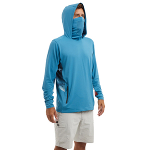 Sudadera con Capucha para Hombre, Protección Solar UPF 50, Manga Larga, Anti-UV, Color Sólido, Estilo Pullover - Product Image 1