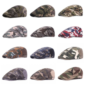 Casquette de gavroche en laine à chevrons, style Baker Boy, pour l'hiver, avec bouton sur le dessus, vente en gros, OEM, ODM, faible MOQ - Product Image 6