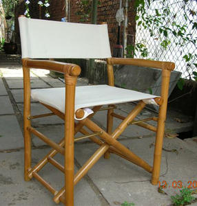 [wholesale] Bamboo Director folding <b>chair</b> Bamboo Garden Bar set - Product Image 1