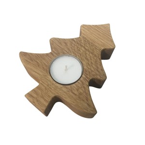 Wholesale Eco-Friendly Wooden Heart Shaped Candle Stand Holder for Romantic Wedding Gifts and Home & Party Decoration - Product Image 2